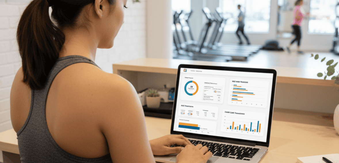 Fitness studio owner evaluating payment methods to reduce credit card processing fees.