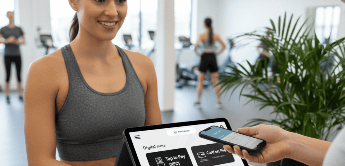 Fitness studio using operational payment adjustments to lower processing fees.