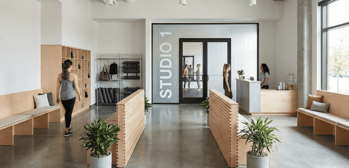 studio layout for member flow and operational efficiency