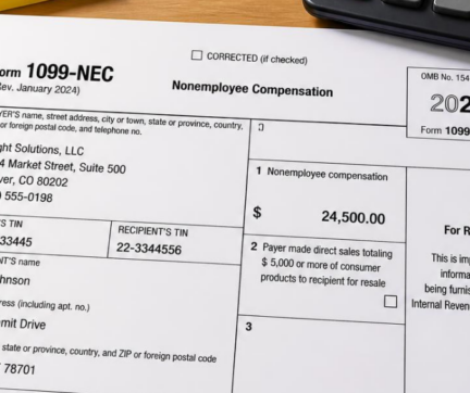 Form 1099-NEC Records for Studio Instructors and Guest Teachers