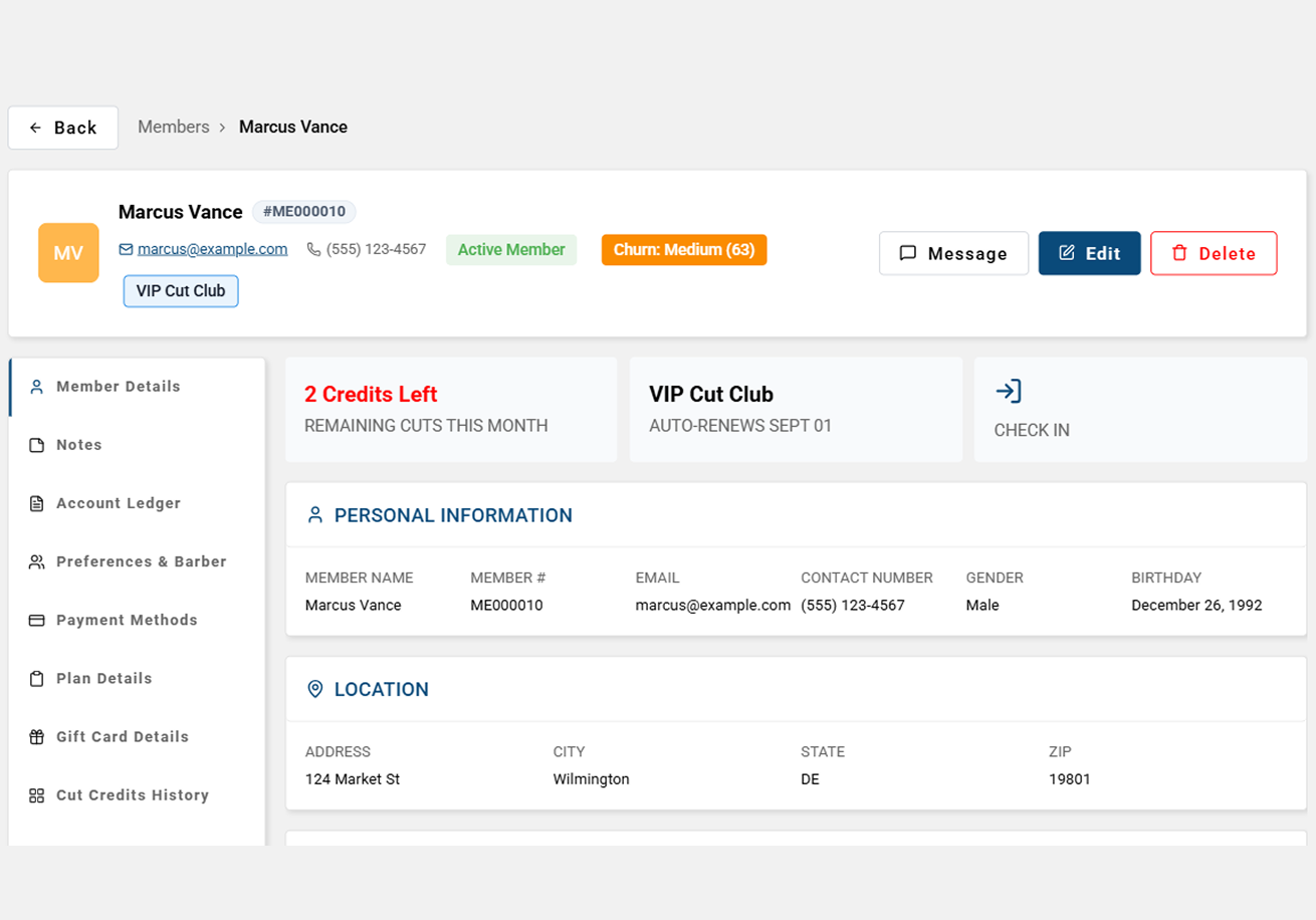 Donation sharing options preview