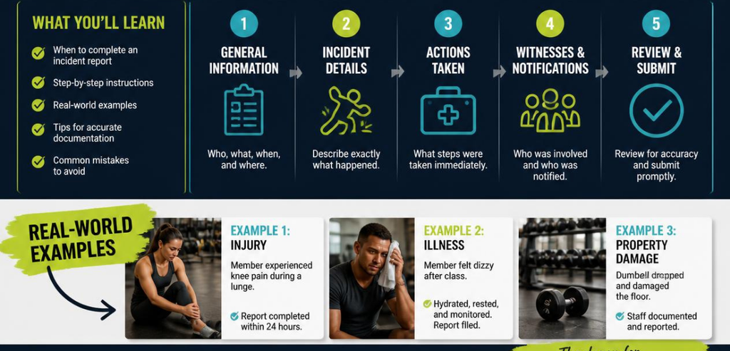 How to Complete a Fitness Studio Incident Report the Right Way