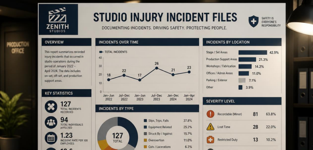 Studio Injury Incident Files